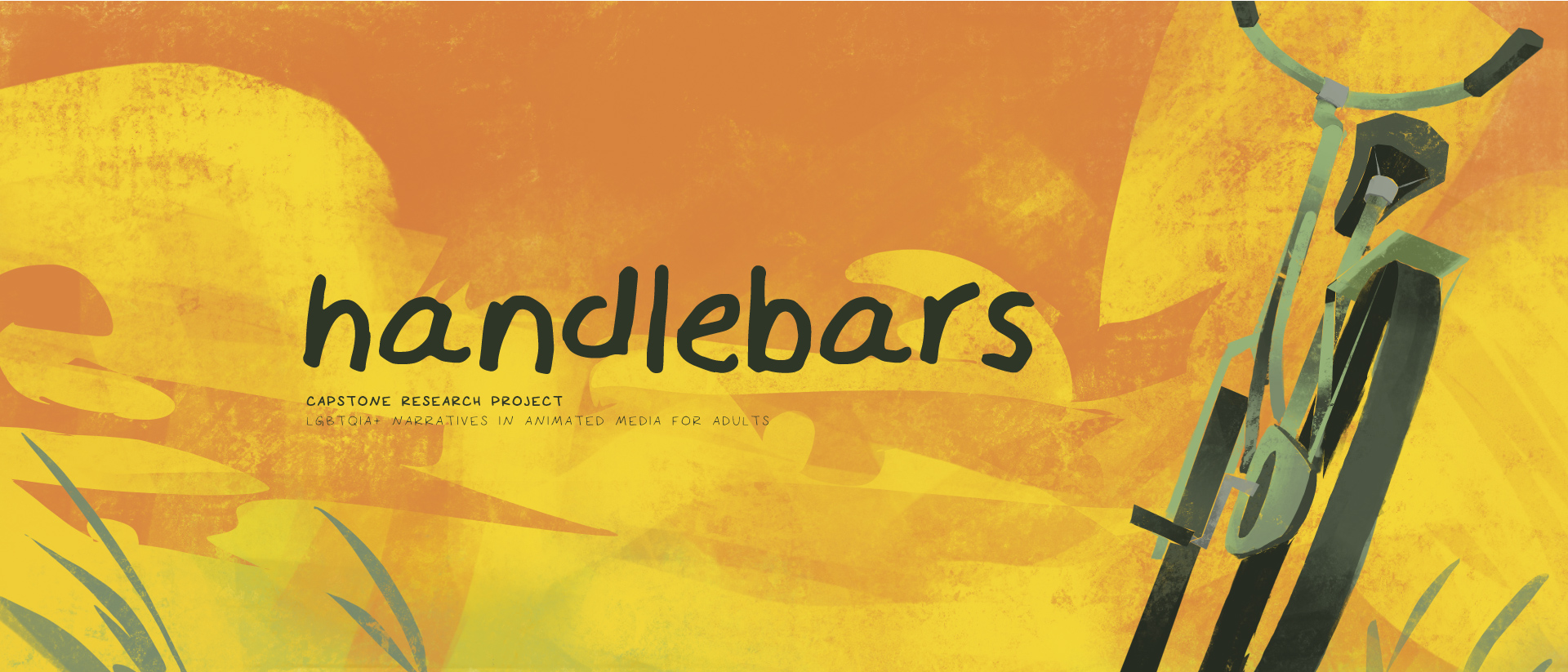 Handlebars bike illustration hero image
