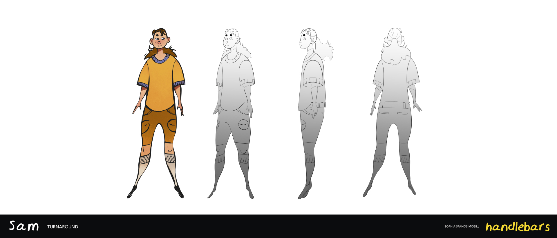 Handlebars main character turnaround
