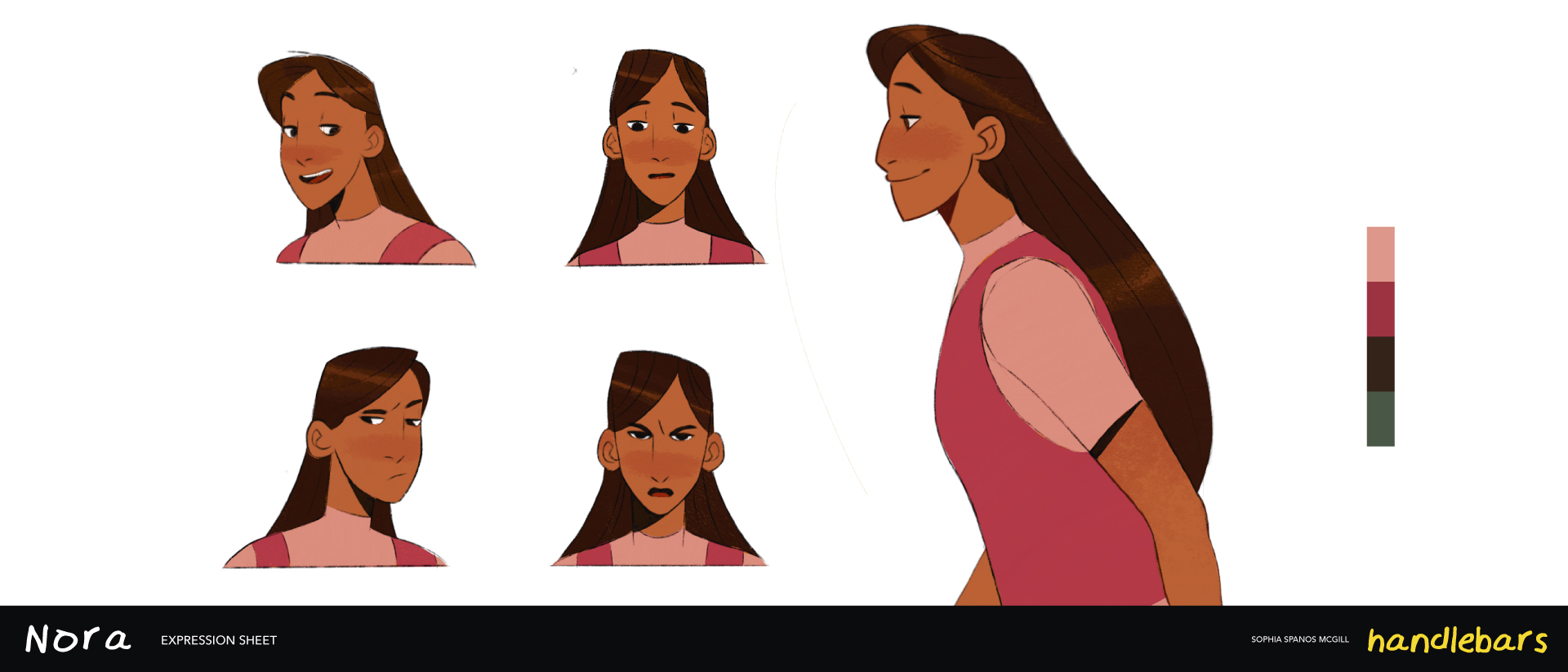 Handlebars secondary character design