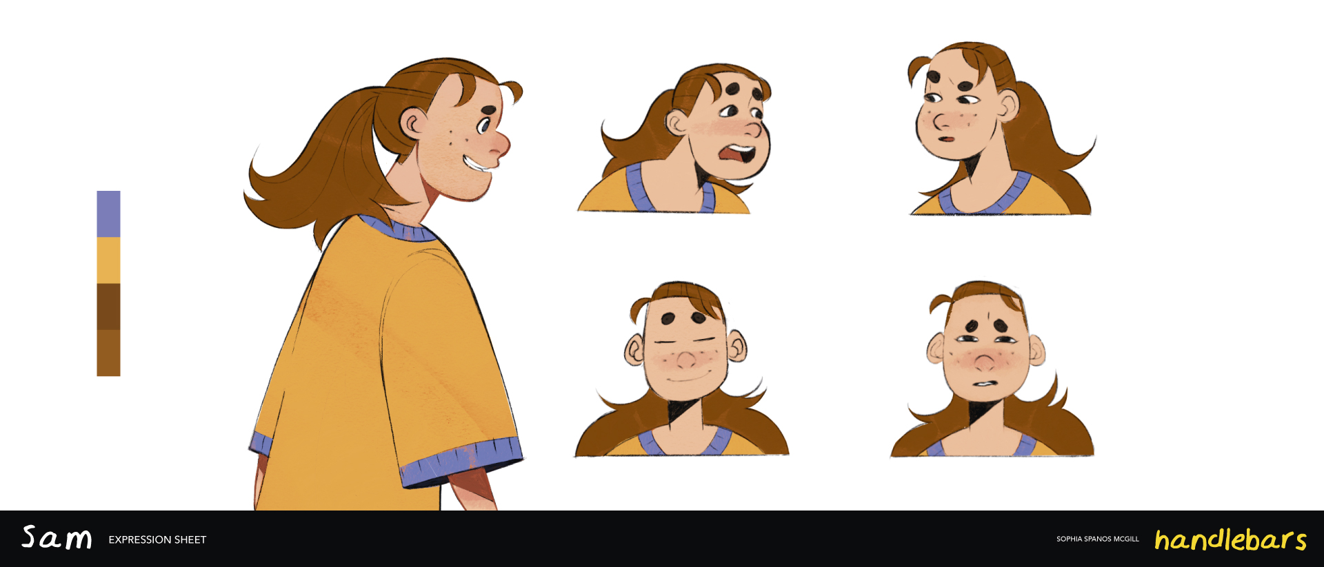 Handlebars main character design