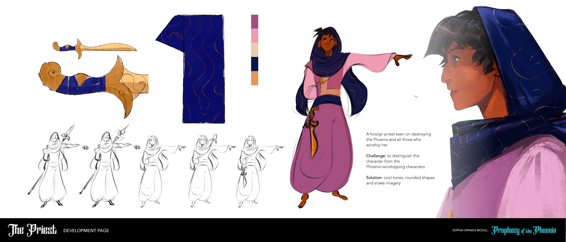 Prophecy of the Phoenix | the priest character design