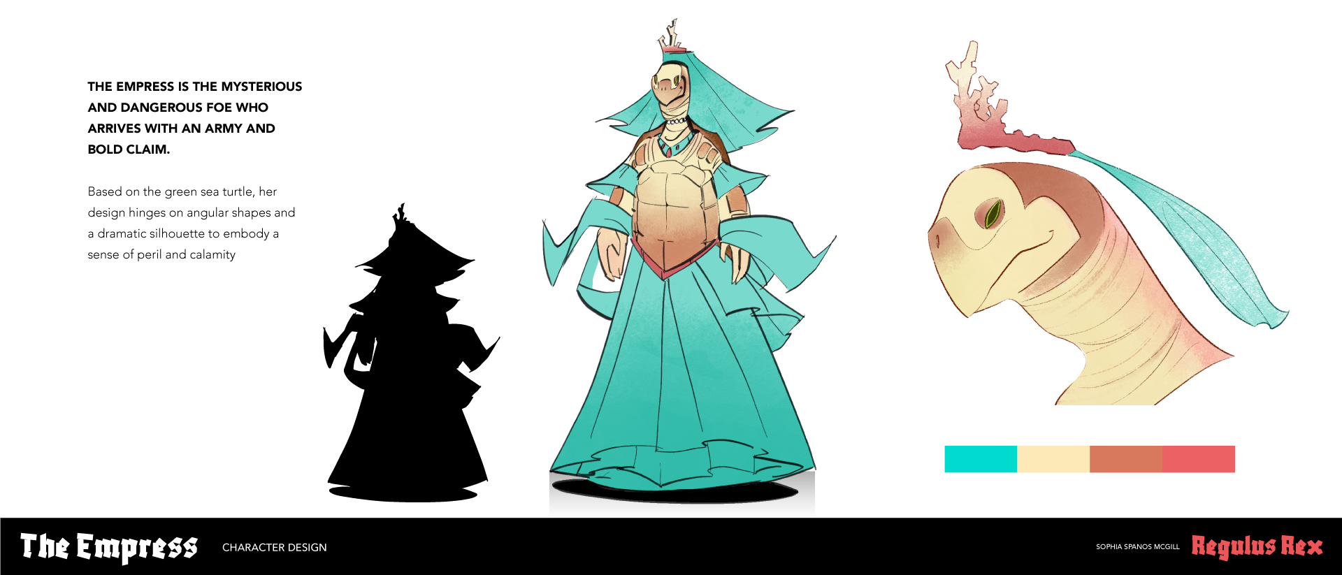 Regulus Rex Medieval sea turtle antagonist design