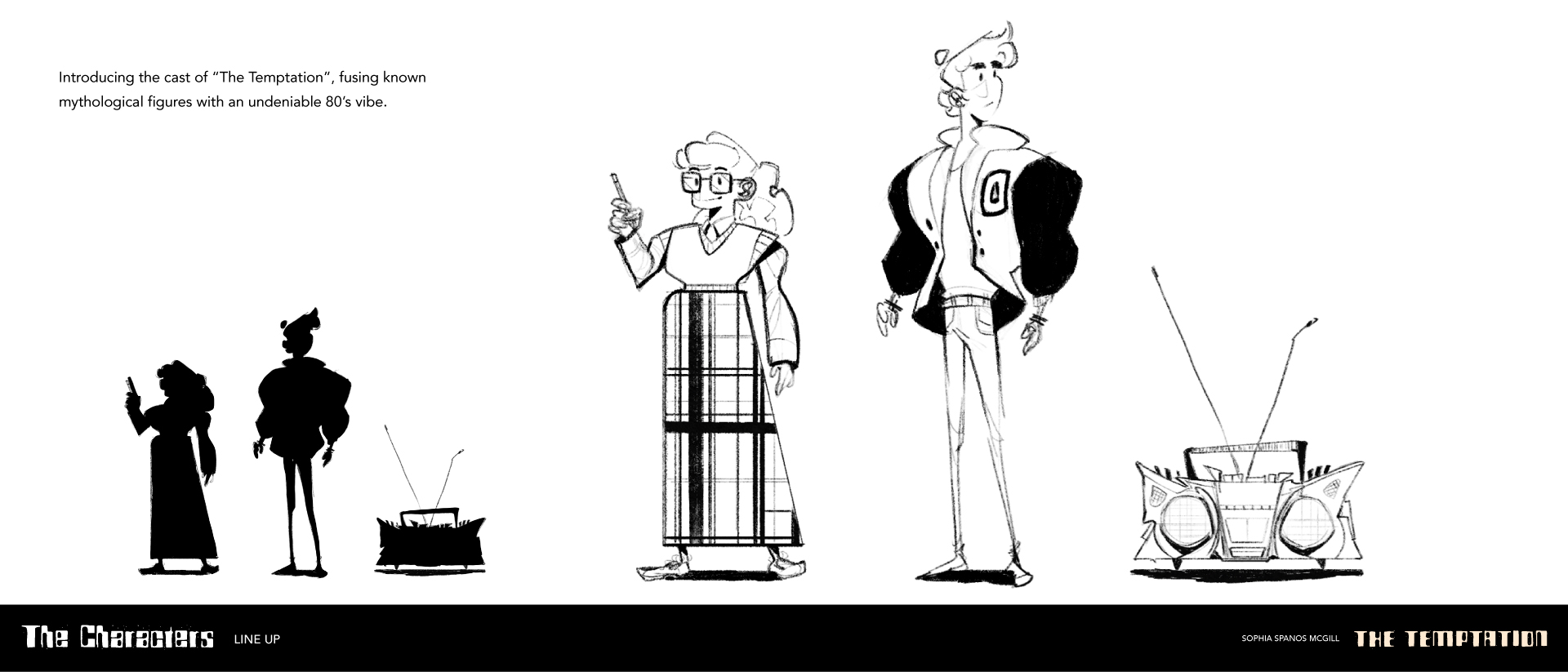 The Tempation character designs