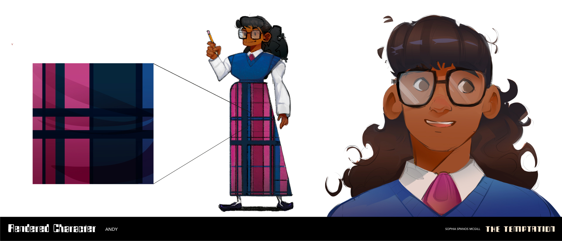 Sophia Spanos McGill | The Temptation Character Design